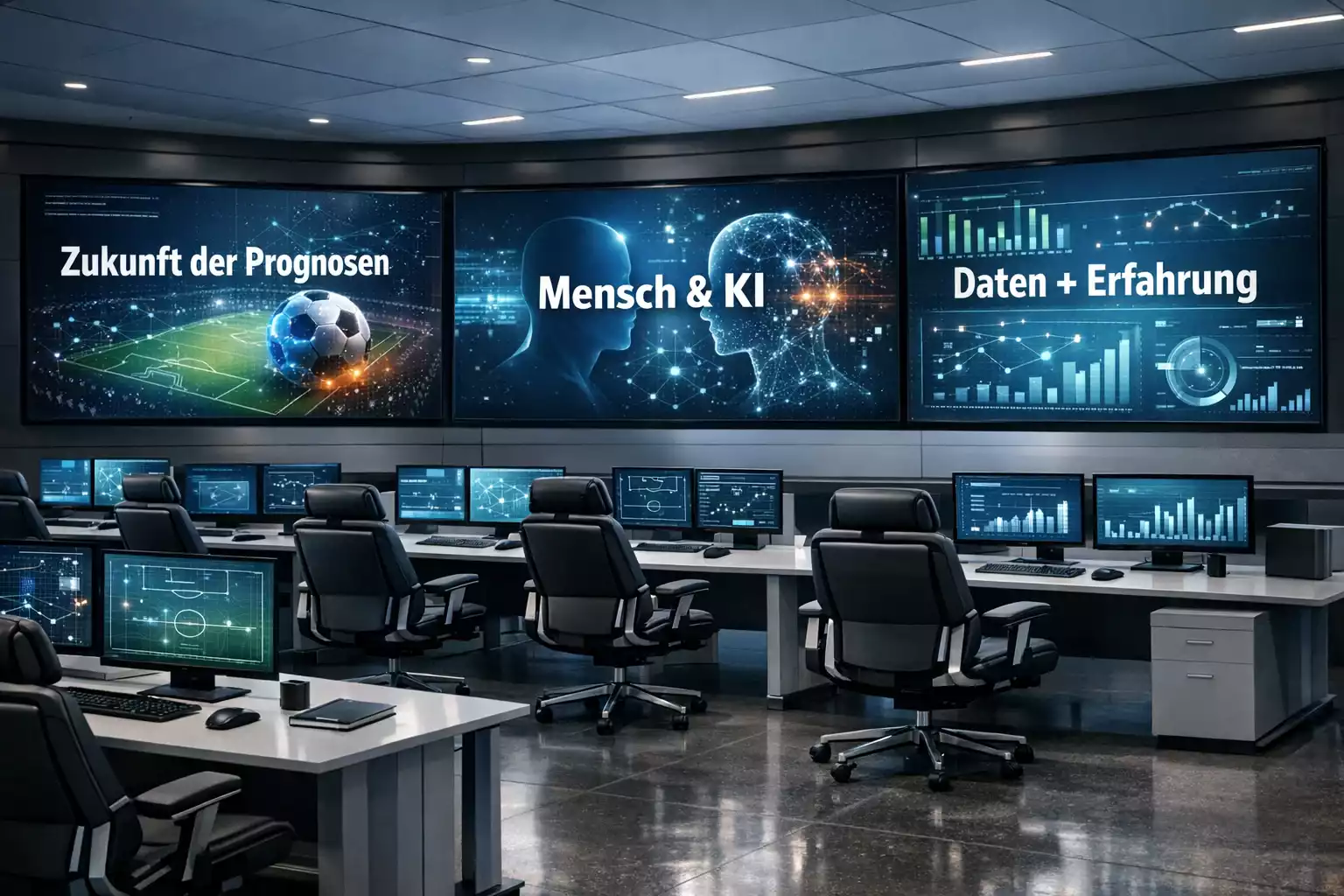 Modernes Analysezentrum für Fußballprognosen