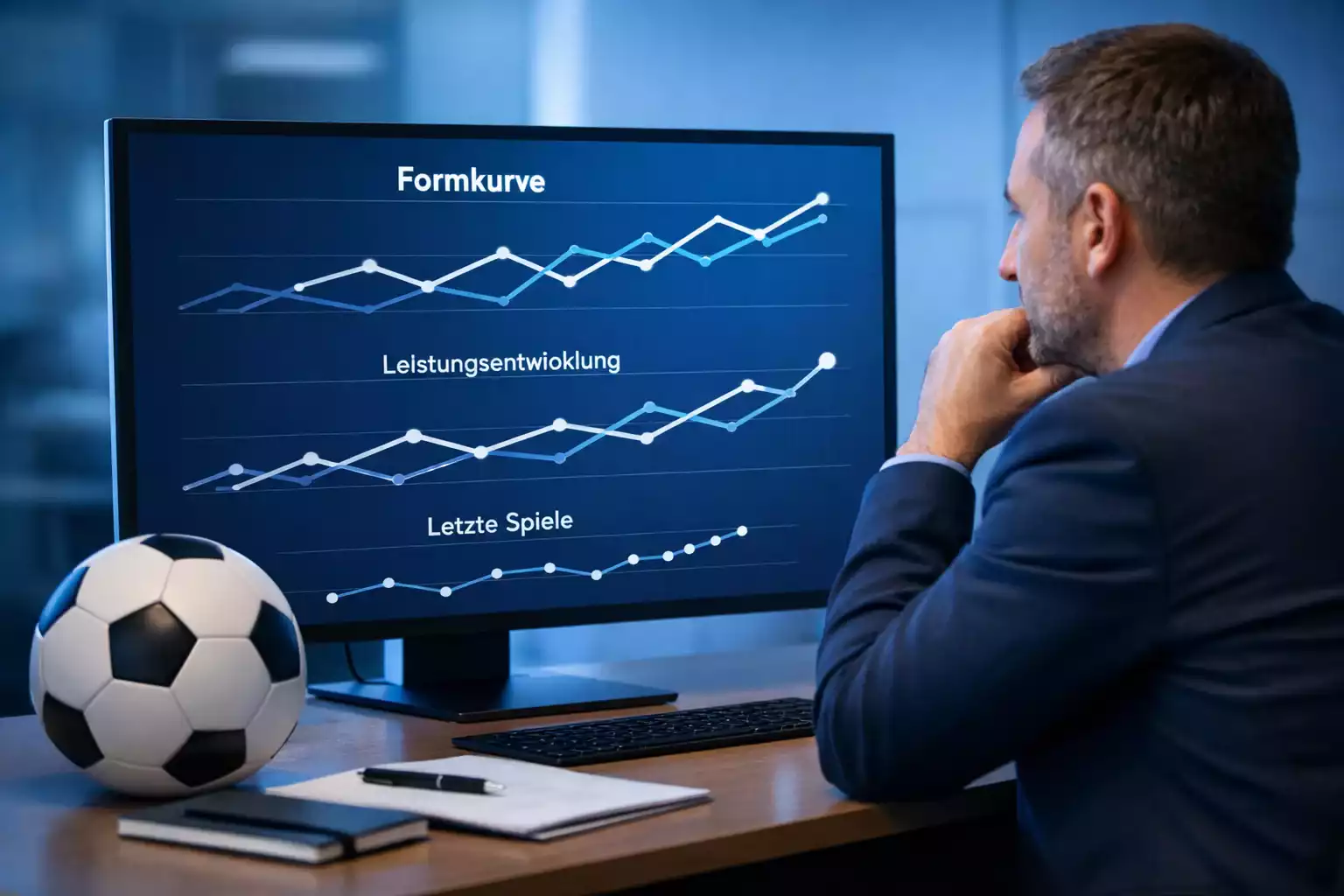 Künstliche Intelligenz analysiert die Formkurve einer Fußballmannschaft