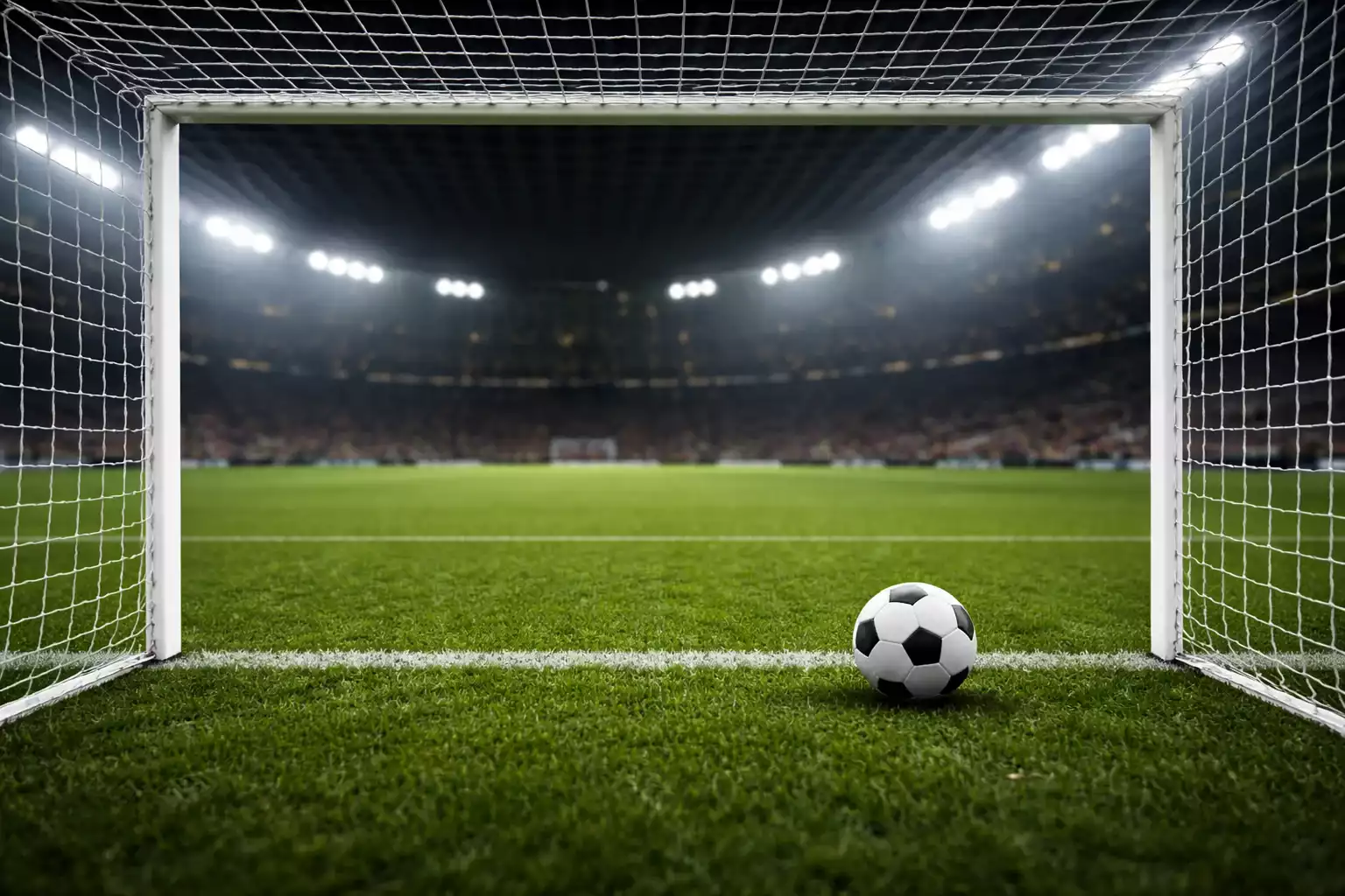 Dramatische Bundesliga-Spielszene mit einem Ball, der vom Pfosten abprallt, symbolisch für die Unvorhersehbarkeit im Fußball