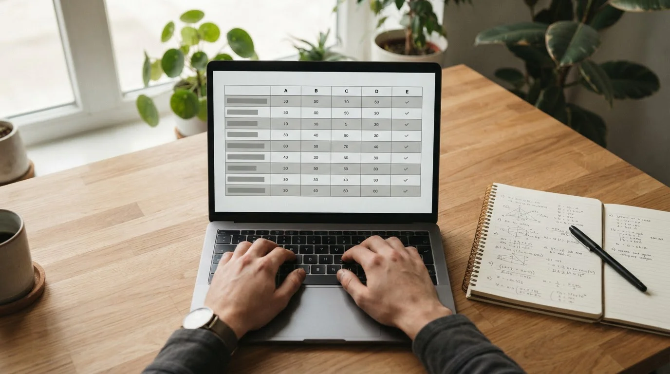Neutraler Vergleich von acht regulierten Wettanbietern auf Laptop-Bildschirm