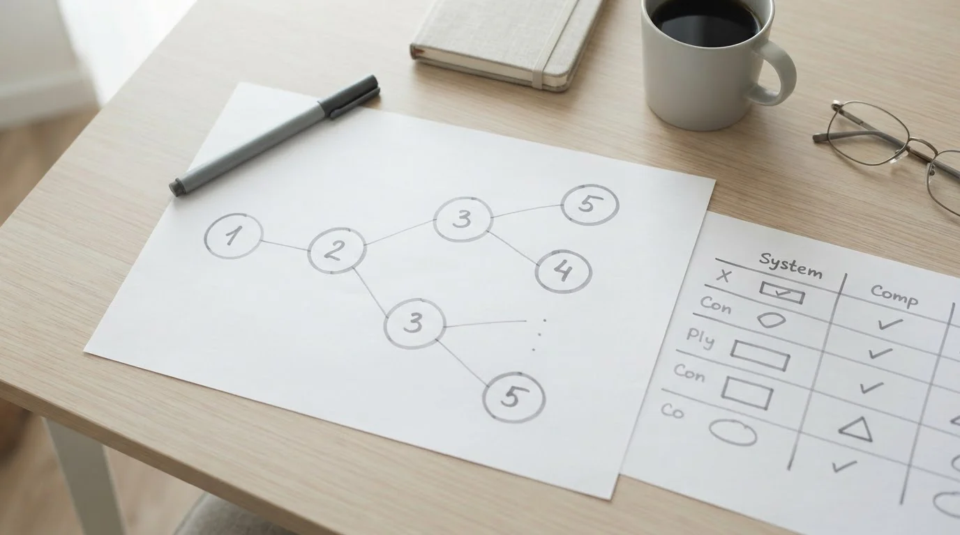 Schematische Darstellung der Struktur eines Lucky 31 Wettsystems