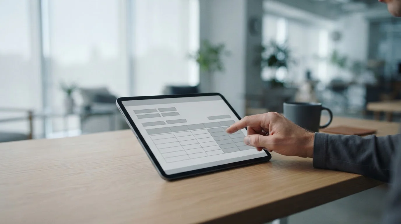 Tablet mit Rechner-Tool für Wettquoten und Kombinationen