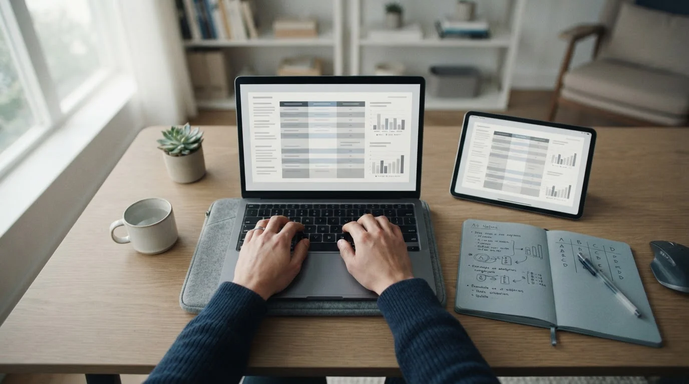 Vergleichende Analyse mehrerer Wettanbieter auf Laptop und Tablet