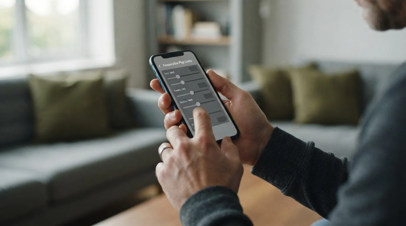 Einstellung von Einzahlungslimits auf einem Smartphone zur verantwortungsvollen Nutzung